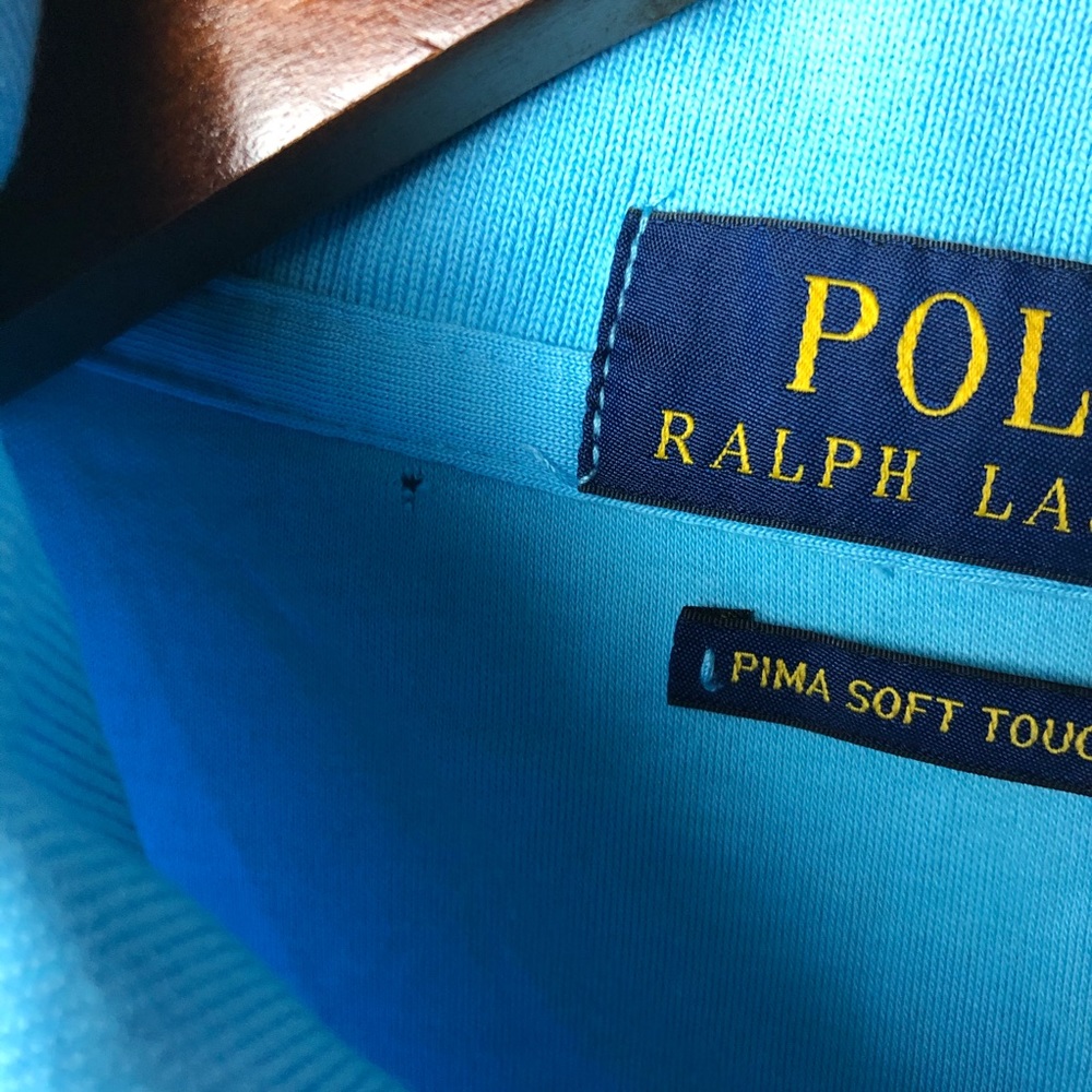 Polo Ralph Lauren Prima Soft Touch Blue Polo Large - Picture 7 of 9